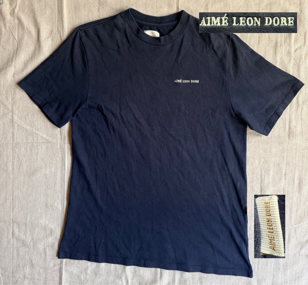 Aimé Leon Dore T-Shirt Men's M Faded Black Made in Canada 2021 Embroidered Logo